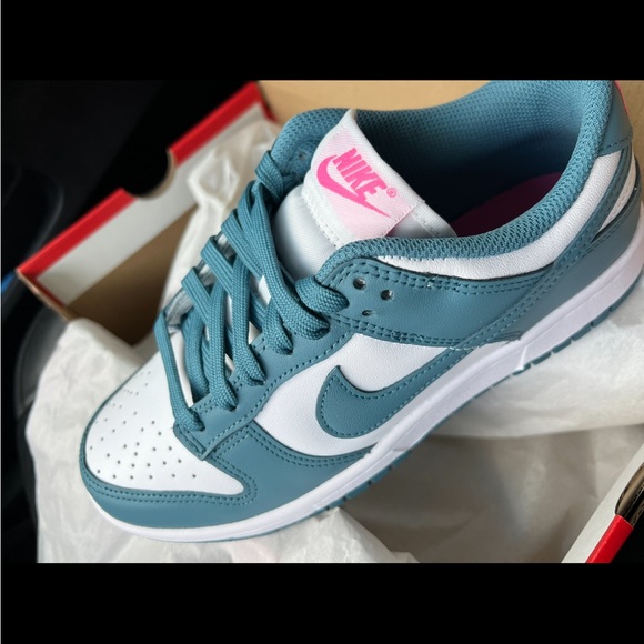 Aqua Nike Dunks.Women Size 8.5 , 7 Youth - Picture 2 of 2